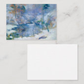 Carte De Correspondance Winter Harmony, 1890-1900 par John Henry Twachtman (Devant / Derrière)