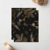 Carte De Correspondance Winter Pattern 3 (Devant/Arrière en situation)