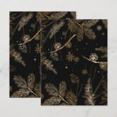 Carte De Correspondance Winter Pattern 3 (Devant / Derrière)