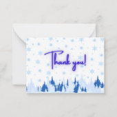 Carte De Correspondance Winter Wonderland Thank You Card (Devant)