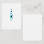 Carte De Correspondance WKD Bleu, boisson, mignon (Devant / Derrière)