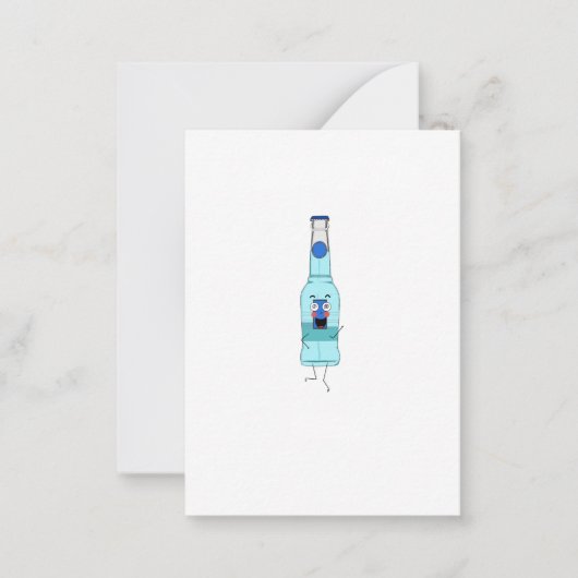 Carte De Correspondance WKD Bleu, boisson, mignon (Devant)