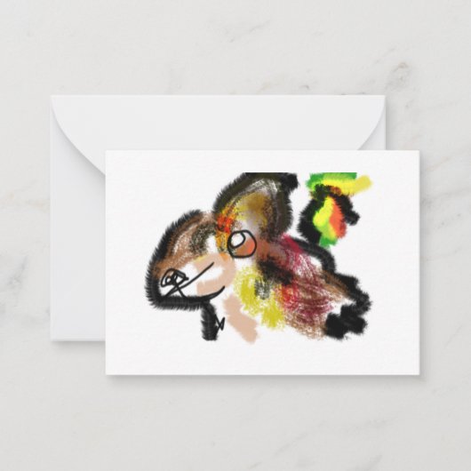 Carte De Correspondance Wolf automne (Devant)