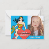 Carte De Correspondance Wonder Woman Super Amie | Saint-Valentin (Devant)