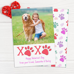 Carte De Correspondance XOXO Valentines Classe Enfants Jour Animaux de com