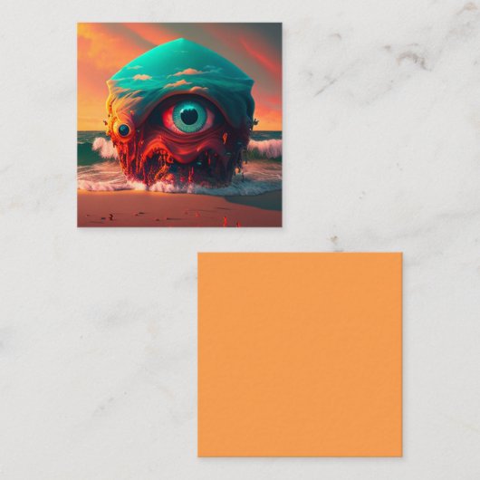 Carte De Correspondance Yeux Sanglants (Devant / Derrière)