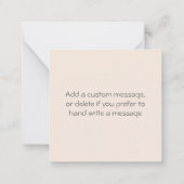 Carte De Correspondance Yin Yang Coeurs - Rose Orange Rouge - Note (Dos)