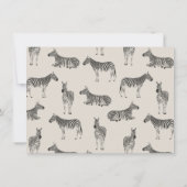 Carte De Correspondance Zebra Pattern Illustrated Personalized Stationery (Dos)