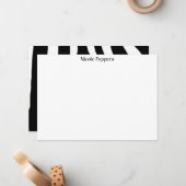 Carte De Correspondance Zèbre (Devant/Arrière en situation)