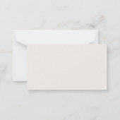 Carte De Correspondance Zoo Nursery Animaux Livres Pour Baby shower (Dos)