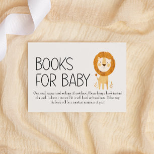 Carte De Correspondance Zoo Nursery Animaux Livres Pour Baby shower
