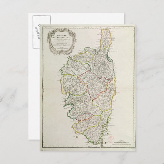 Carte de Corse (Devant / Derrière)