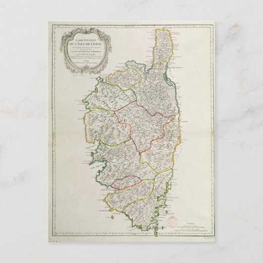 Carte de Corse (Devant)