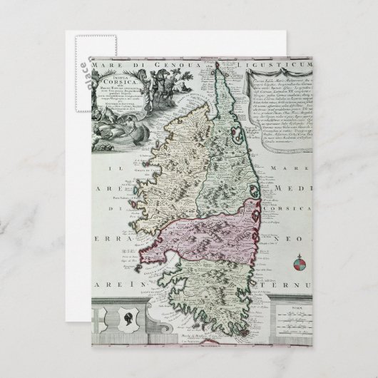 Carte de Corse (Devant / Derrière)