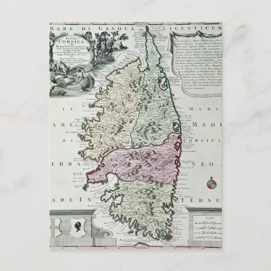 Carte de Corse (Devant)