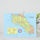 Carte de COSTA RICA (Debout devant)
