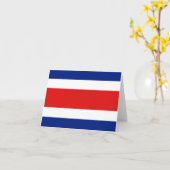 Carte de Costa Rica avec Drapeau (Fleur jaune)