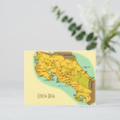 Carte de Costa Rica Carte postale (Debout devant)