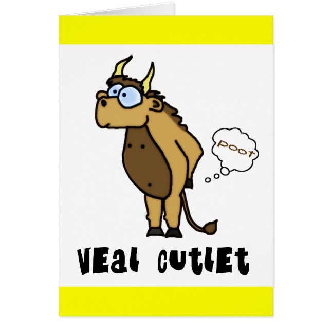 Carte de côtelette de veau (Devant)