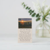 Carte de coucher de soleil commémorative de la fêt (Debout devant)