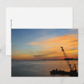 Carte de coucher de soleil de Biscayne (Devant / Derrière)