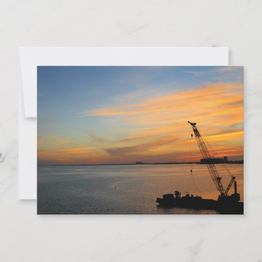 Carte de coucher de soleil de Biscayne (Devant)