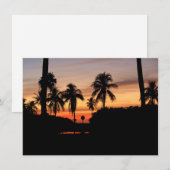 Carte de coucher de soleil en Floride (Devant / Derrière)
