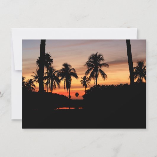 Carte de coucher de soleil en Floride (Devant)