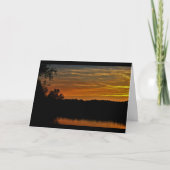 Carte de coucher de soleil Orange et Black Harvest (Devant)