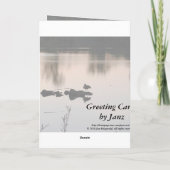 Carte de coucher de soleil pour anniversaire par J (Dos)