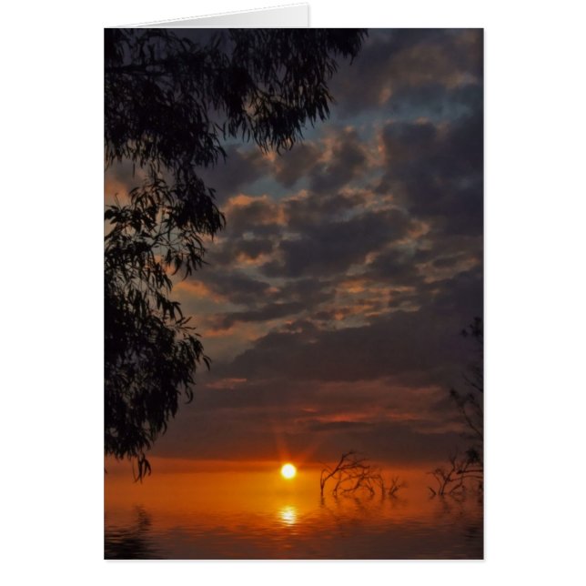 Carte de coucher de soleil Sunréalisme (Devant)