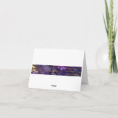 Carte de coucher du soleil de fête des pères (Dos)