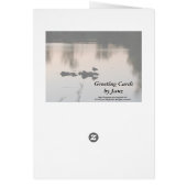 Carte de coucher du soleil de joyeux anniversaire (Dos)