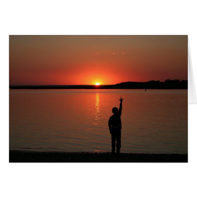 Carte de coucher du soleil de SLG (Devant horizontal)