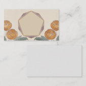 Carte de couleur aquarelle géométrique Peine (Devant / Derrière)