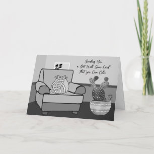 Carte de couleur pour un enfant malade mignonne Ch