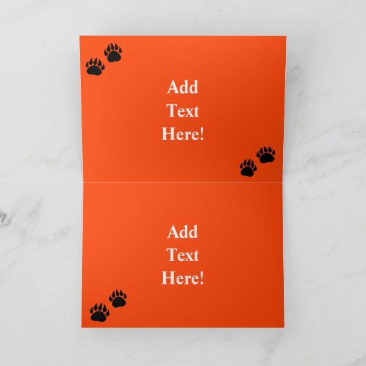 Carte de couleurs de l'ours noir (Intérieur)