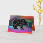 Carte de couleurs de l'ours noir (Fleur jaune)