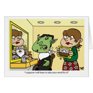 Carte de coupe de cheveux de vampire