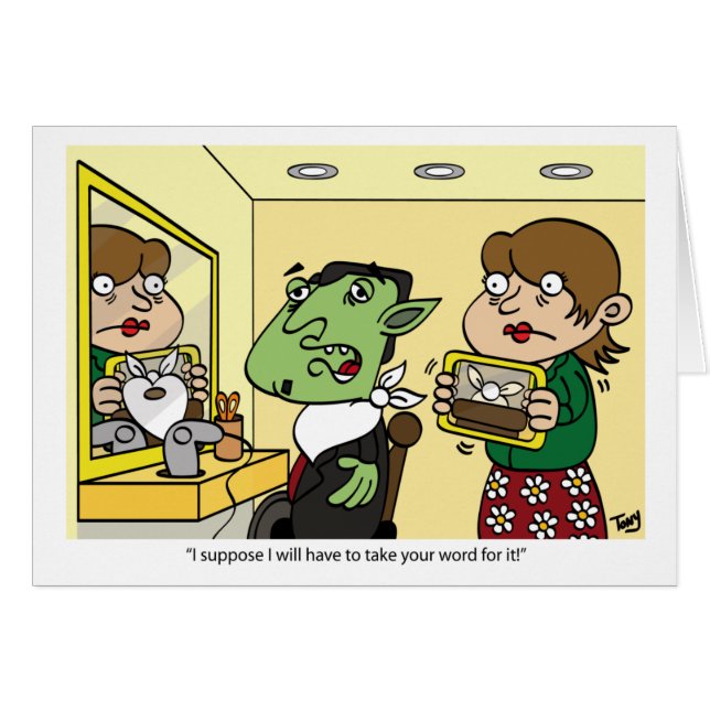 Carte de coupe de cheveux de vampire (Devant horizontal)