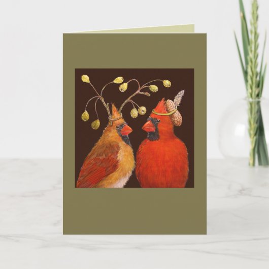 Carte de couple de cardinaux (Devant)