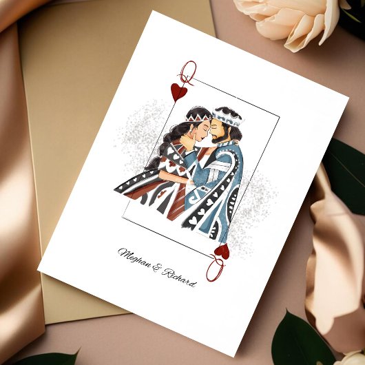 Carte de couple King Queen