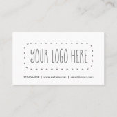 Carte de coupon d'affaires (Dos)