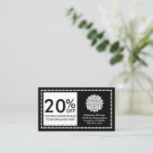carte de coupon de bandes de rasoir (Debout devant)