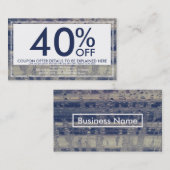 carte de coupon de fenêtre d'hiver (Devant / Derrière)