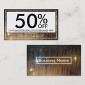 carte de coupon de pluie d'automne (Devant / Derrière)