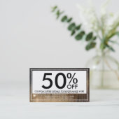 carte de coupon de pluie d'automne (Debout devant)