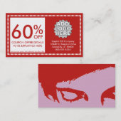 carte de coupon de style emo (Devant / Derrière)