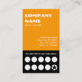 carte de coupon de tatouage de bateau pirate (Dos)