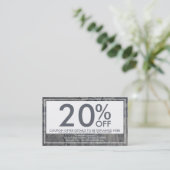 carte de coupon de texture croustillante (Debout devant)